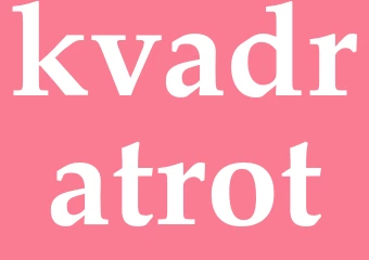 Synonym kvadratrot