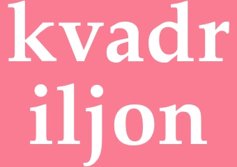 Synonym kvadriljon