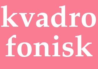 Synonym kvadrofonisk