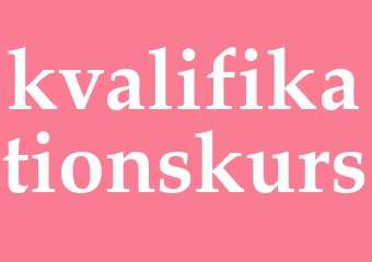 Synonym kvalifikationskurs