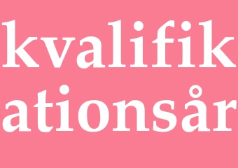 Synonym kvalifikationsår