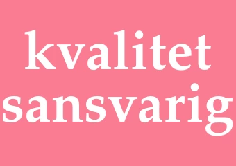 Synonym kvalitetsansvarig