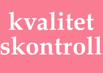 Synonym kvalitetskontroll