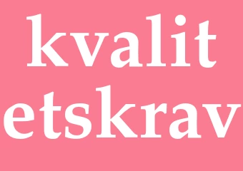 Synonym kvalitetskrav