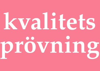 Synonym kvalitetsprövning
