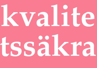 Synonym kvalitetssäkra