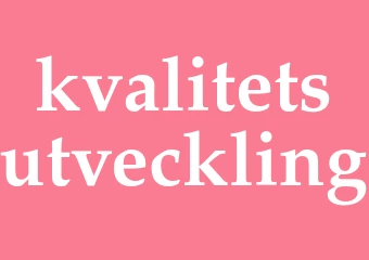 Synonym kvalitetsutveckling