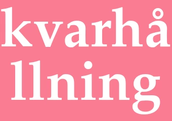 Synonym kvarhållning