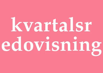 Synonym kvartalsredovisning