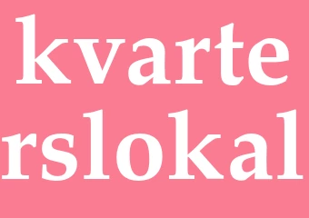 Synonym kvarterslokal
