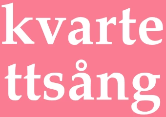Synonym kvartettsång