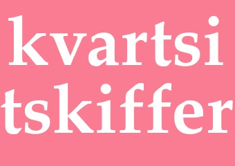 Synonym kvartsitskiffer