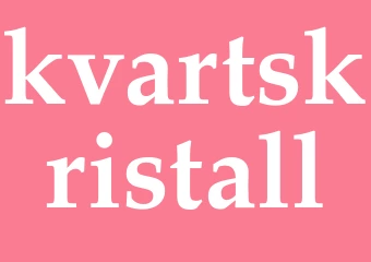 Synonym kvartskristall