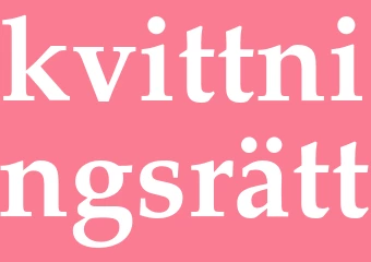 Synonym kvittningsrätt