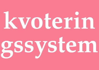 Synonym kvoteringssystem