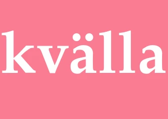 Synonym kvälla