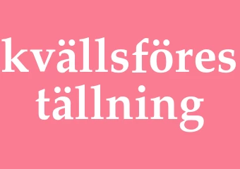 Synonym kvällsföreställning