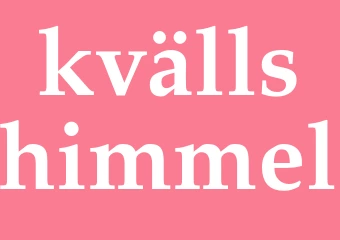 Synonym kvällshimmel