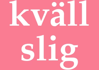Synonym kvällslig