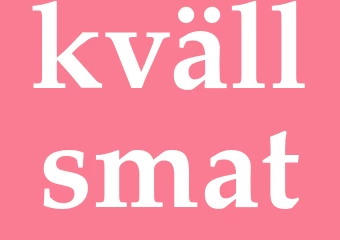 Synonym kvällsmat