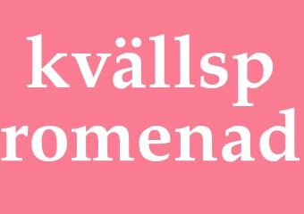Synonym kvällspromenad