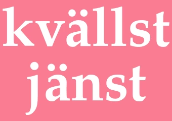 Synonym kvällstjänst