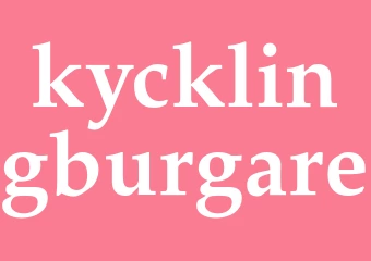 Synonym kycklingburgare