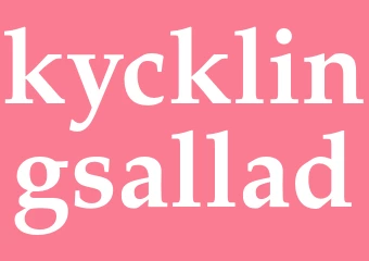 Synonym kycklingsallad