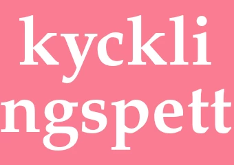 Synonym kycklingspett