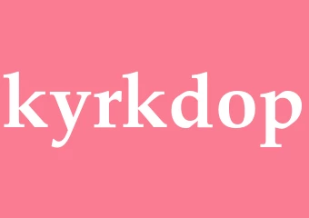 Synonym kyrkdop