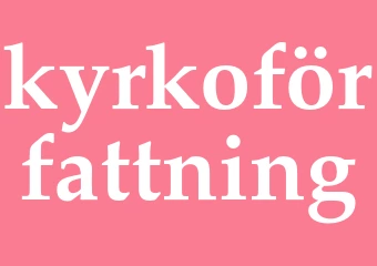 Synonym kyrkoförfattning