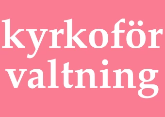 Synonym kyrkoförvaltning