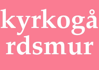 Synonym kyrkogårdsmur