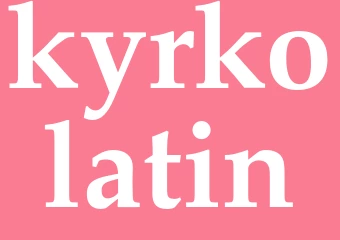Synonym kyrkolatin