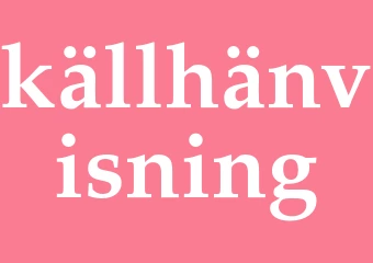Synonym källhänvisning