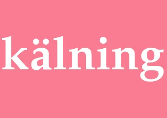 Synonym kälning