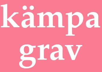 Synonym kämpagrav