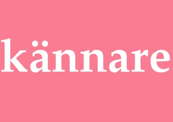 Synonym kännare