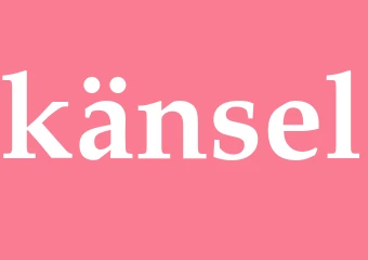 Synonym känsel