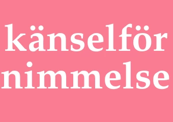 Synonym känselförnimmelse