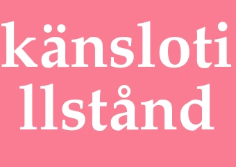 Synonym känslotillstånd