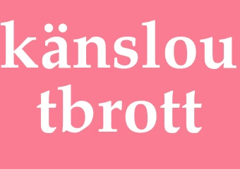 Synonym känsloutbrott
