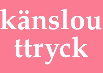 Synonym känslouttryck