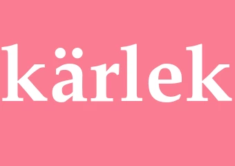 Synonym kärlek