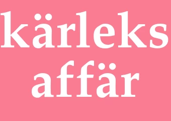 Synonym kärleksaffär