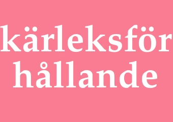 Synonym kärleksförhållande