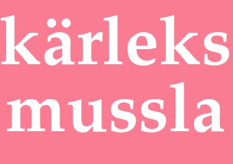 Synonym kärleksmussla