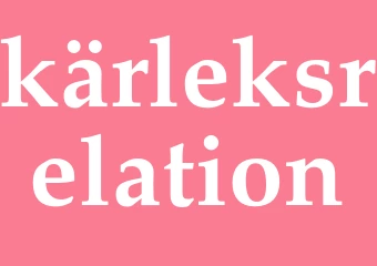 Synonym kärleksrelation