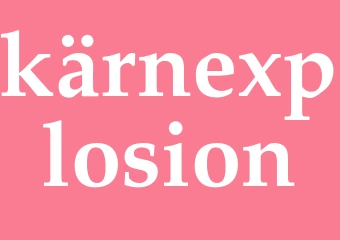 Synonym kärnexplosion