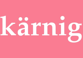Synonym kärnig